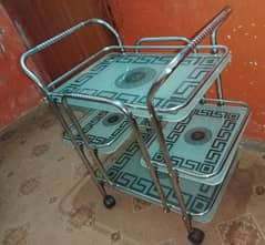 New 4 Tray Tea Trolly 0