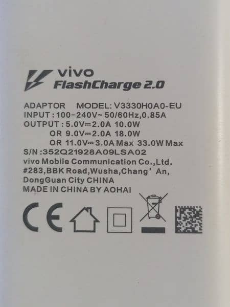 Vivo v21e charger 33 wat flesh fast original box wala  03129572280 3