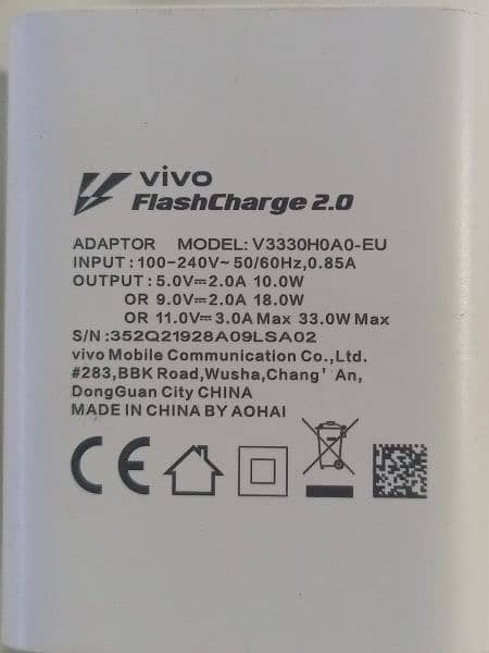 Vivo v21e charger 33 wat flesh fast original box wala  03129572280 4