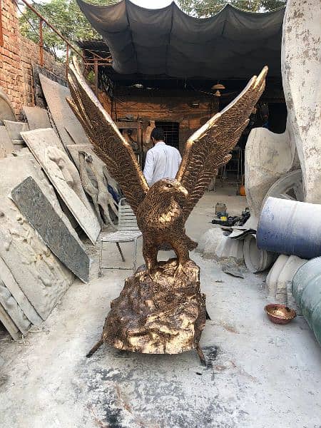 Eagle statue and  fiberglass sculpture 1