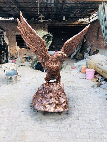 Eagle statue and  fiberglass sculpture 2