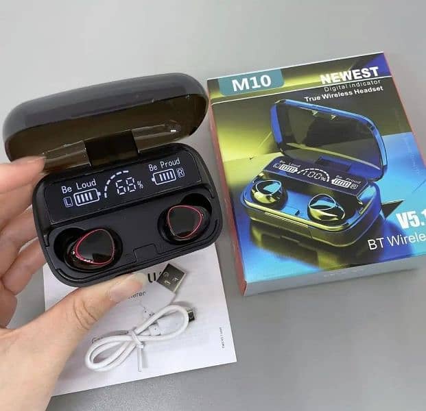 M 10 Wireless Earphones builtin Power bank 1