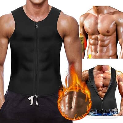Men Body Shappers Slimming Shirt and Belts Waist Trainer Shapewear 1