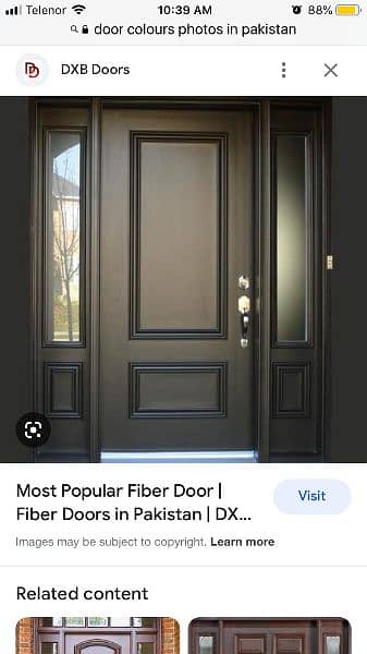 pvc fiber  Doors   interior   life time 0