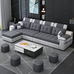 Modern Large Modular Sofa Exterior Lounge Cum Bed Reception Pouf sofa