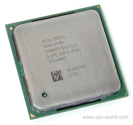 Intel pantium 4 processor 2.4 0