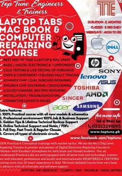 Advance Course of Laptop, Mac Book, iPhone and Smart Phone Repairing