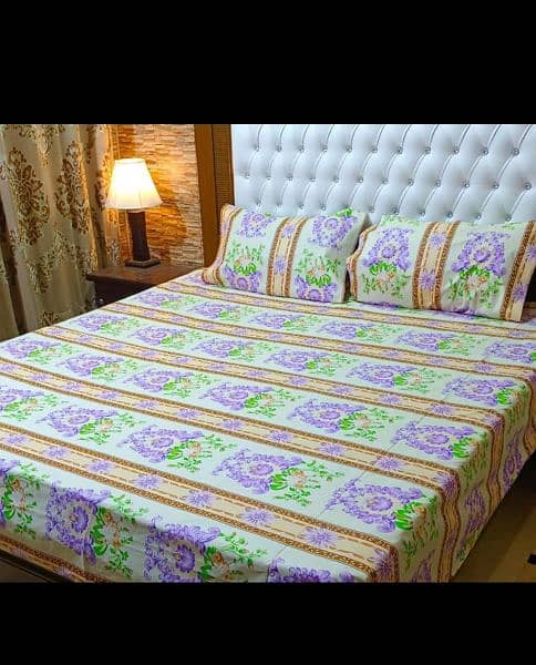 PURE COTTON (DOUBLE BED) BEDSHEETS 1