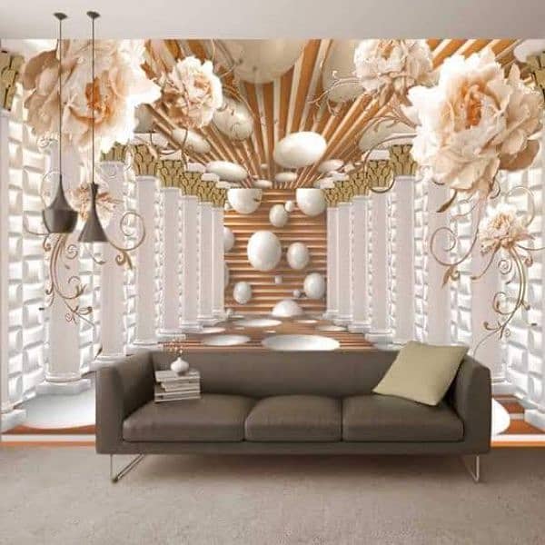 3D wall papers/wall picture/glass papers/Customized  Office Wallpaper 3