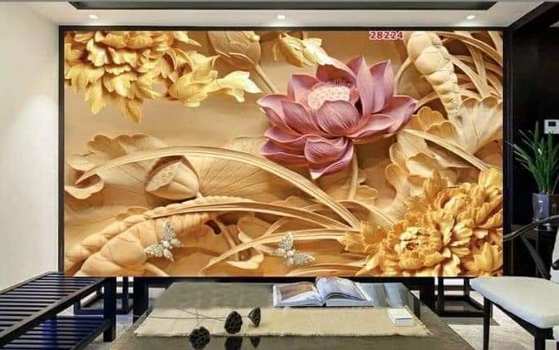 3D wall papers/wall picture/glass papers/Customized  Office Wallpaper 17