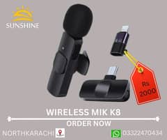 wireless mic  k8