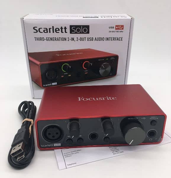 Scarlett Focusrite Solo usb Audio Interface 3rd Gen 0