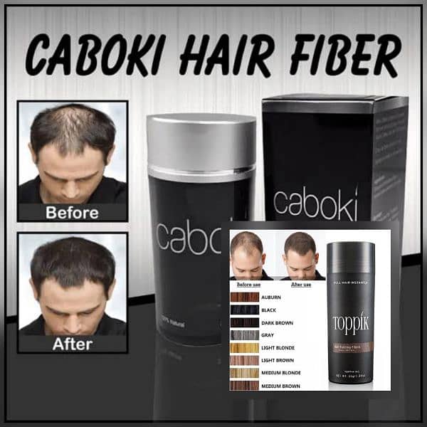 Caboki Hair Building Fiber 25 Gram Black & Dark Brown 03020062817 0