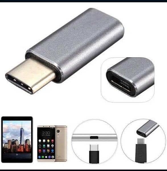MICRO-B USB TO TYPE-C  *(FAST CHARGING)* ADAPTER 1