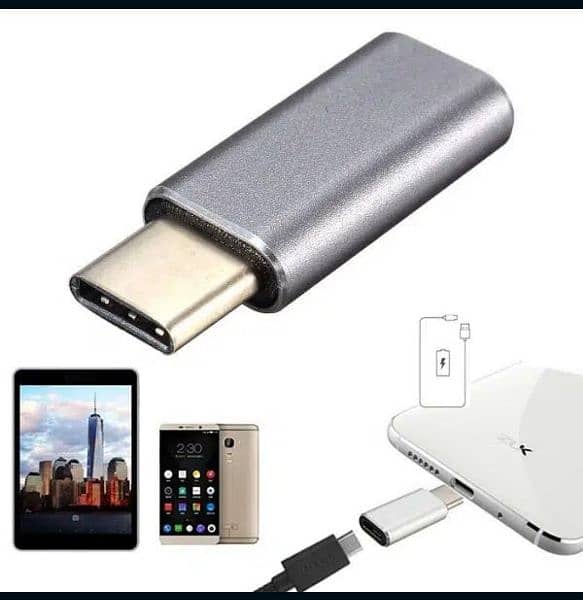 MICRO-B USB TO TYPE-C  *(FAST CHARGING)* ADAPTER 3