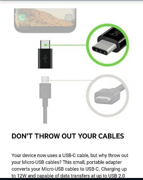 MICRO-B USB TO TYPE-C  *(FAST CHARGING)* ADAPTER 7