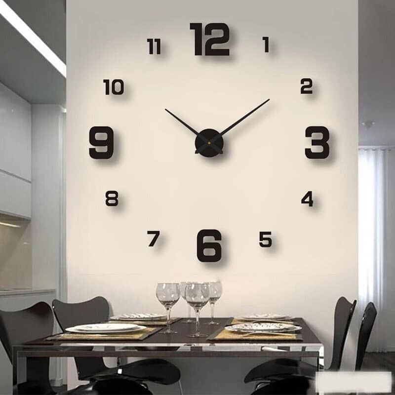 Stylish 3D Wooden Wall Clock Home Decoration Wall Hanging Clock. 1