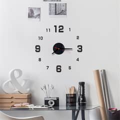 Stylish 3D Wooden Wall Clock Home Decoration Wall Hanging Clock.