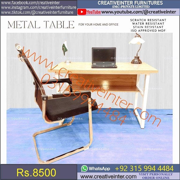 Office table desk sofa set chair workstation study computer meeting 4