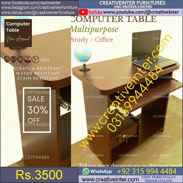 Office table desk sofa set chair workstation study computer meeting 8