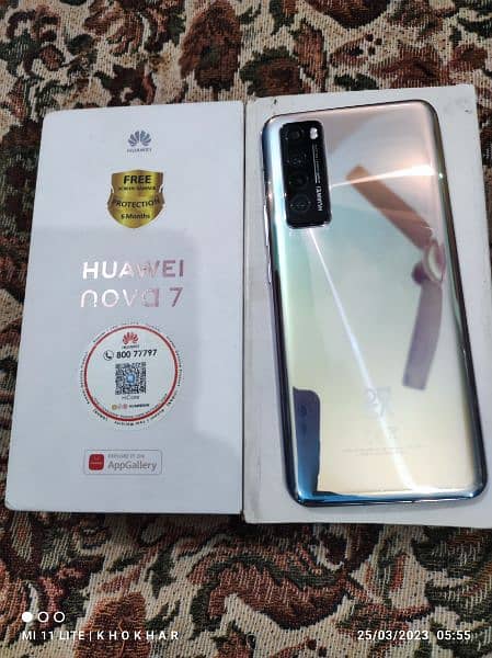 Huawei nova 7 (5g) 8+5=13/256gb excellent condition full box 1