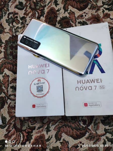 Huawei nova 7 (5g) 8+5=13/256gb excellent condition full box 3