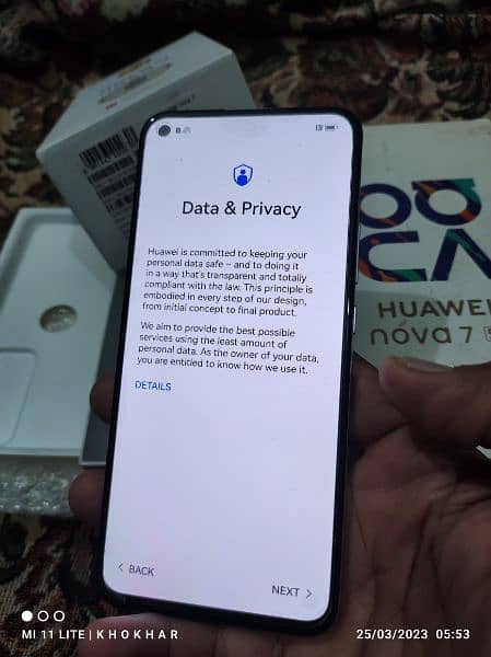 Huawei nova 7 (5g) 8+5=13/256gb excellent condition full box 6