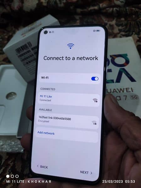 Huawei nova 7 (5g) 8+5=13/256gb excellent condition full box 9