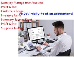 Remotely Manage Your Accounts  کاروبار آپ کریں ۔ حیساب ہم سے لین۔
