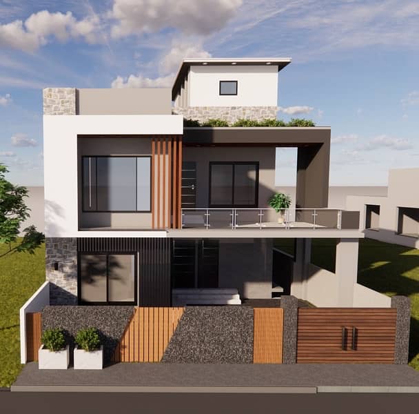 2D + 3D Architecture modeling/layout and interior design in low cost 9