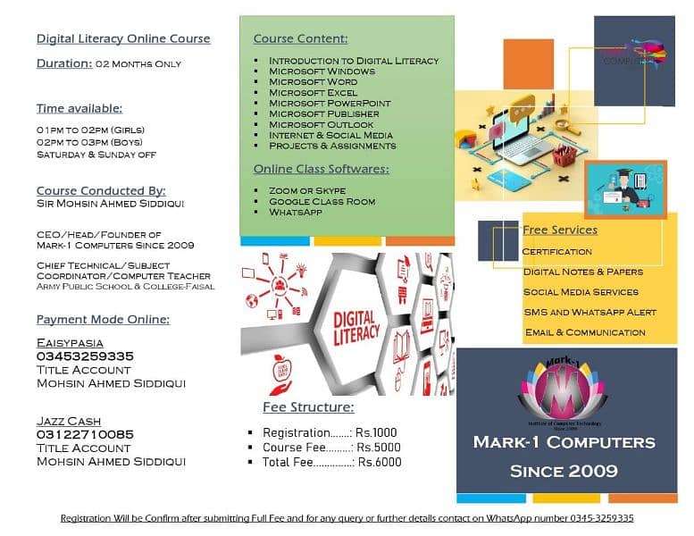 Online and Physical  Computer Short Course 9