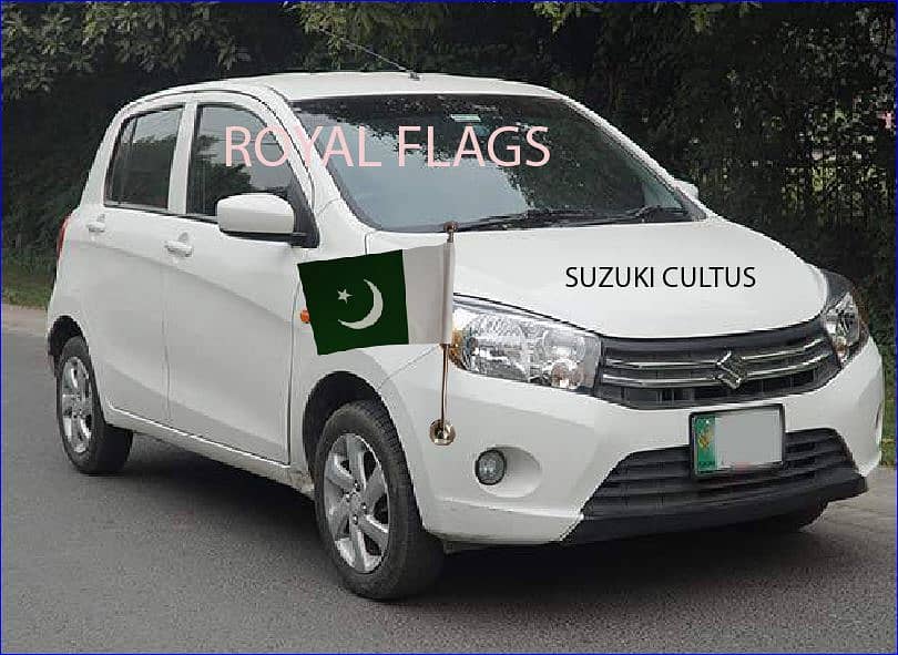 Pakistan Flag for Car & Custom Logo Flag for Officers 0