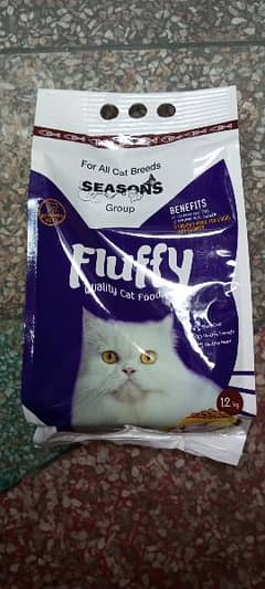 Fluffy cat Food