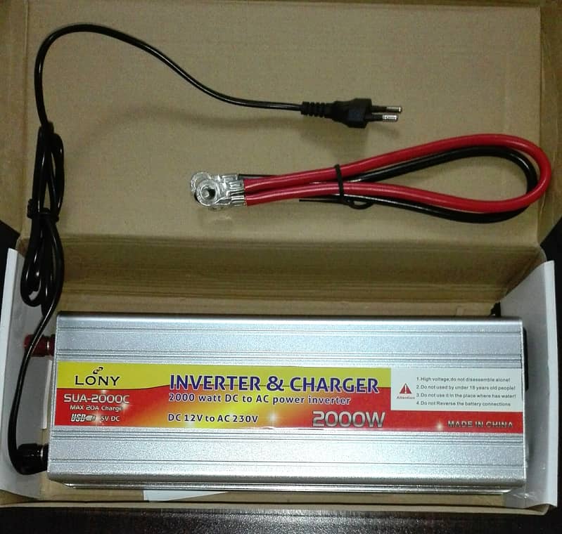Inverter / UPS with Battery charging Automatic 12v 2000w 0