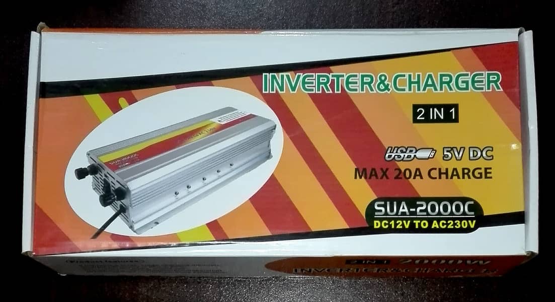 Inverter / UPS with Battery charging Automatic 12v 2000w 3