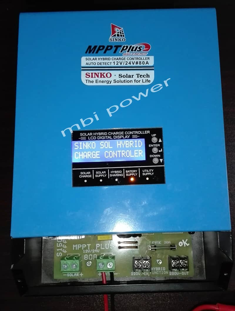 MPPT Plus 80A Sinko Hybrid Solar Charge Controller 12/24v 1