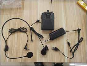 Dual UHF Wireless collar online recording Mic,Mobile DSLR shooting mic 1