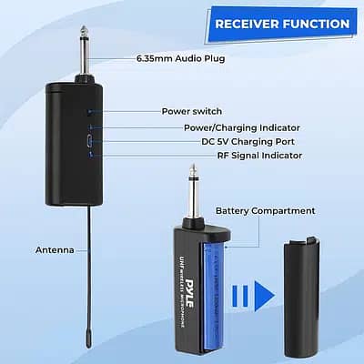 Dual UHF Wireless collar online recording Mic,Mobile DSLR shooting mic 2