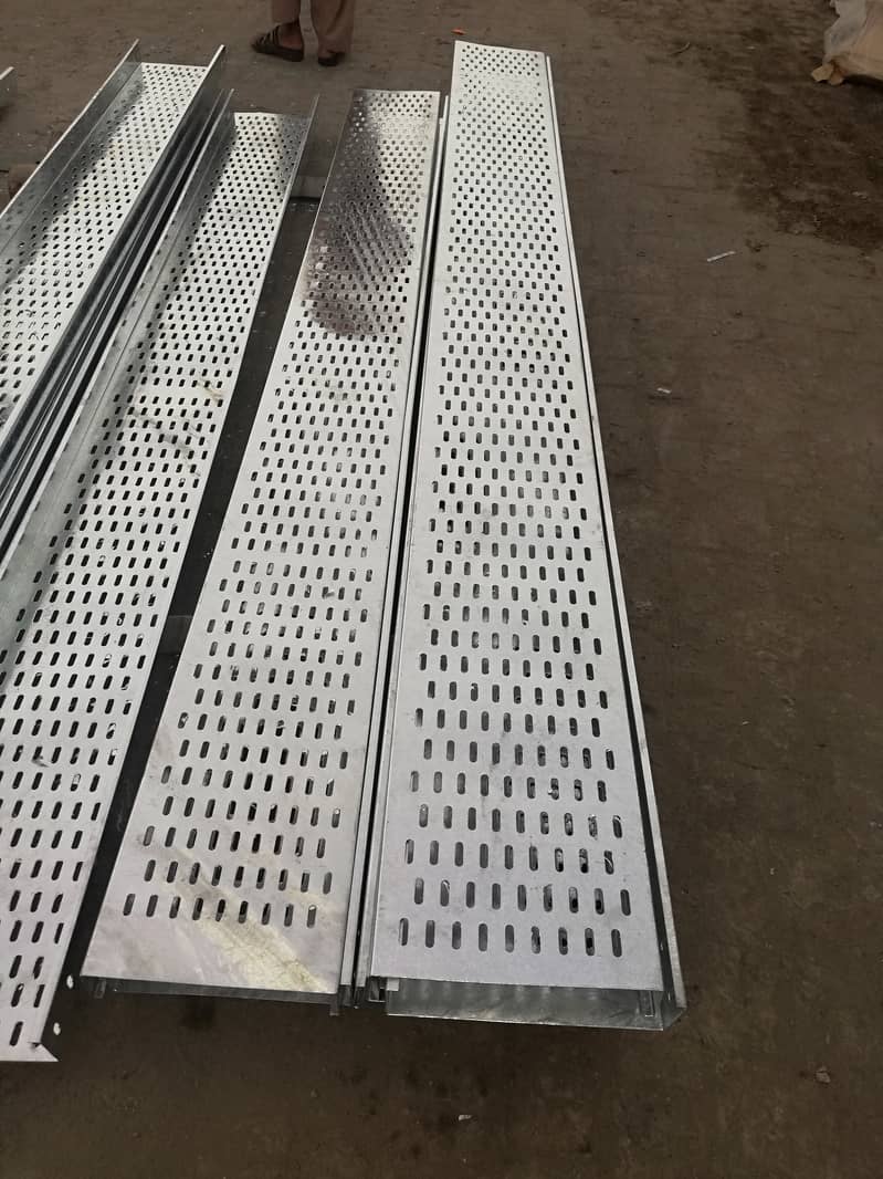 Cable tray/ perforated cable tray/ Unistrut and cable channel route 6