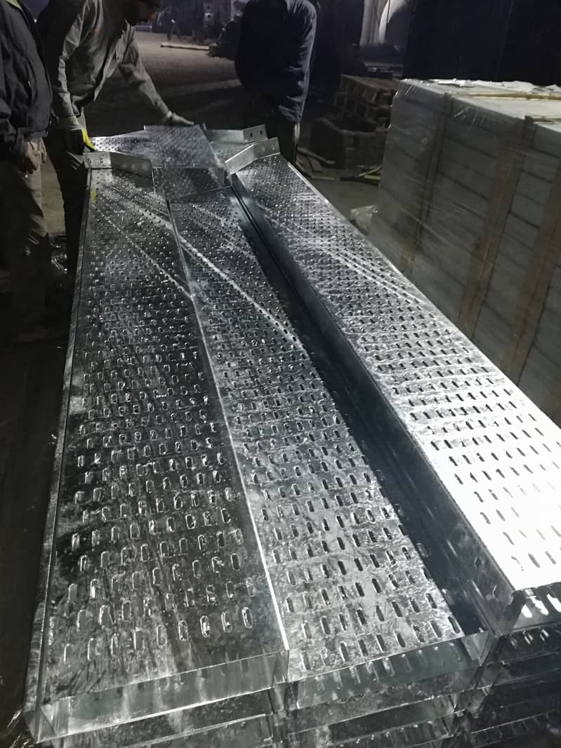 Cable tray/ perforated cable tray/ Unistrut and cable channel route 10