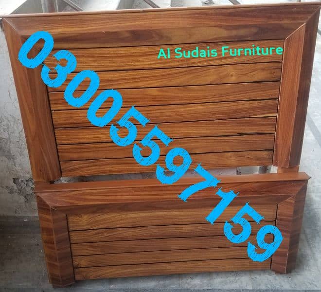 double bed single new wood home furniture almari dressing use cushion 6