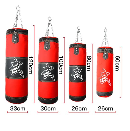 PDX 4ft Heavy Punching Bag Chain Set UnFilled MMA Training Strength Wo 5