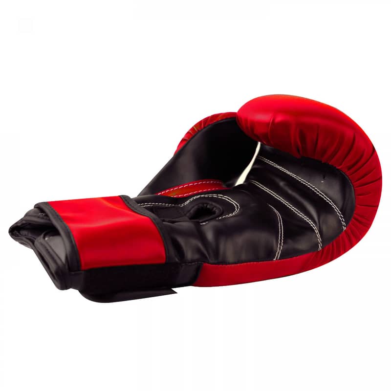 Boxing Gloves PU red color MMA Training Sparing Glove Boxing item 6