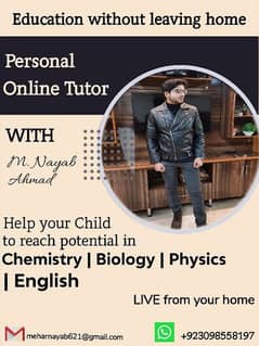 Home and online Tutor|O level|A level|Inter/Matric(PTB)