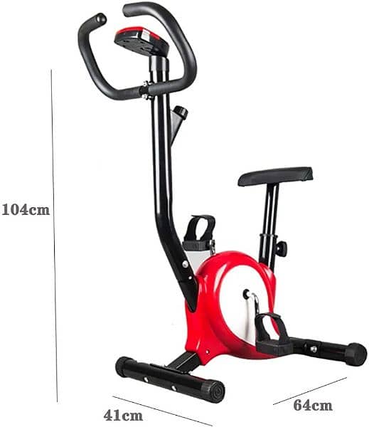 Upright Stationary Exercise Bike with Heart Rate Monitor,03020062817 1