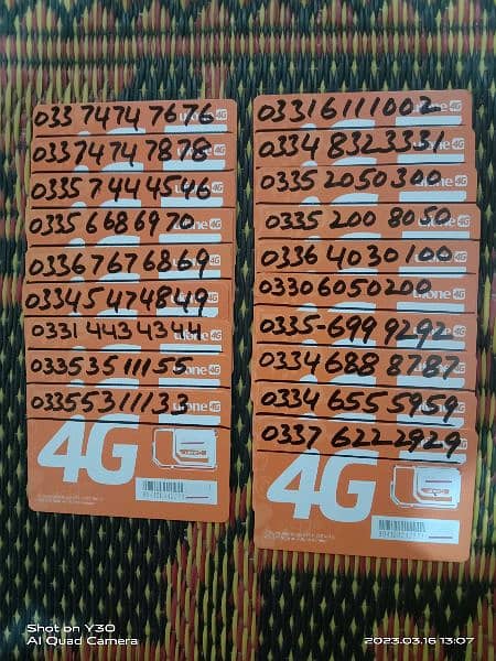 Ufone Golden Numbers 8