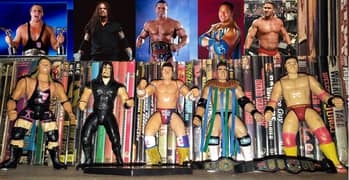 Rare Vintage Old 1996 WWF Action Figures by JAKKS PACIFIC Toy