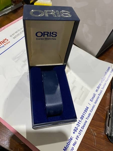 GENUINE SWISS MADE ORIS WATCH BOX 3