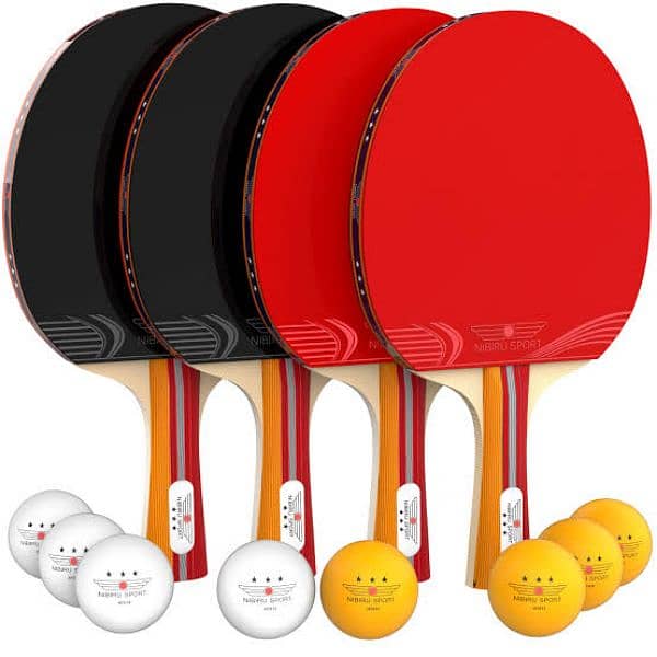 Professional Table Tennis Rackets and Ball,Retractable Net 13