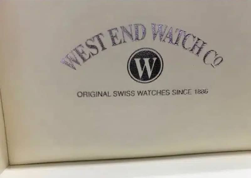 GENUINE SWISS MADE. WEST END SOLID WOOD GENTS WATCH BOX,NEW 6